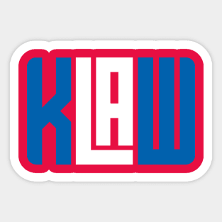 KLAW Logo - Red Sticker